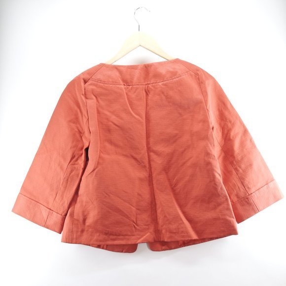 Classiques Entier Women's Burnt orange 3 Button round Neck Career Work Blazer XS - Picture 2 of 8